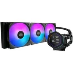 Cooler Master Ml Core Nex Digital 360 Black Argb Dissiapatore A Liquido Per Cpu 3 Ventole 120mm Display Led Lga1851-1700-1200 Am5-Am4 Nero