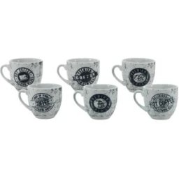 Gusto Casa - Tazzine da caffè in Porcellana Coffee Vintage - set 6 pezzi