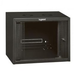 ARMADIO BOX DA PARETE LEGRAND 6U 358X600X450 PORTA IN VETRO RAL 7016