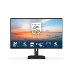 PHILIPS MONITOR LCD IPS LED 100Hz 23.8 Wide 4ms MM FHD 1300:1 BLACK HDMI USB-C Hub USB Vesa