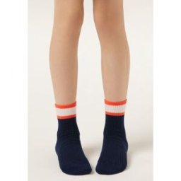 Calzedonia Calzini in Fantasia Bambini Unisex Blu 37-39