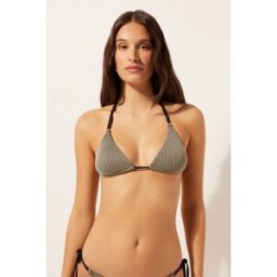 Calzedonia Triangolo Costume Golden Stripes Donna Giallo 5