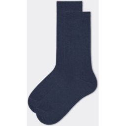 Calzedonia Calze con Cashmere Corte Uomo Blu 42-43