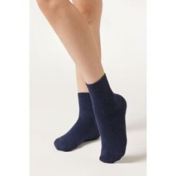 Calzedonia Calzini in Cotone Bambini Unisex Blu 29-32