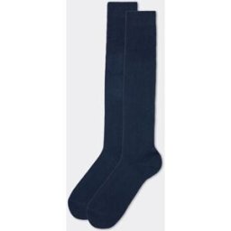 Calzedonia Calze Lunghe con Cashmere Uomo Blu 44-45