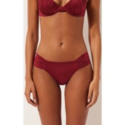 Calzedonia Brasiliana Costume Shiny Satin Donna Rosso XL
