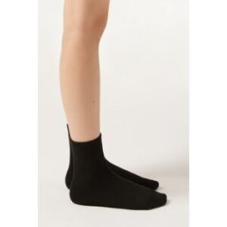Calzedonia Calzini in Cotone Bambini Unisex Nero 29-32