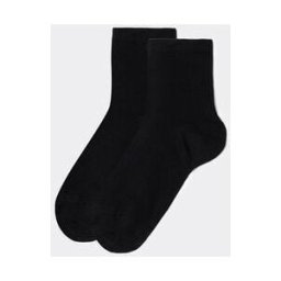 Calzedonia Calze Corte Bambino in Cotone Unisex Nero 28-30