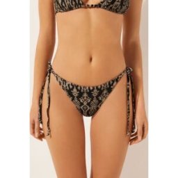 Calzedonia Brasiliana Costume Golden Ethnic Donna Marrone M