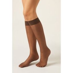 Calzedonia Gambaletti con Bordi Comfort 20 Denari Donna Marrone TU