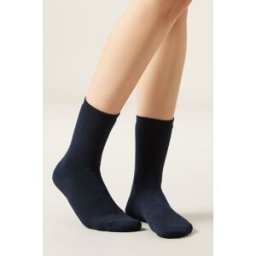 Calzedonia Calzini Corti in Cotone Termico Donna Blu TU