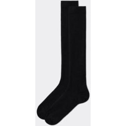 Calzedonia Calze Lana e Cotone Lunghe Uomo Nero 40-41