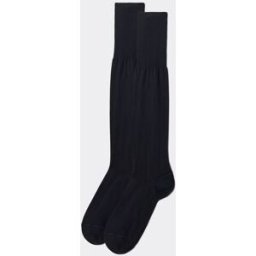 Calzedonia Calze Lunghe in Filo di Scozia Uomo Blu 10M