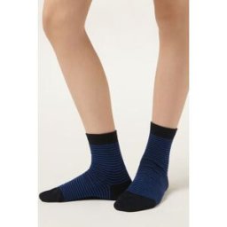 Calzedonia Calzini in Fantasia Bambini Unisex Blu 25-28