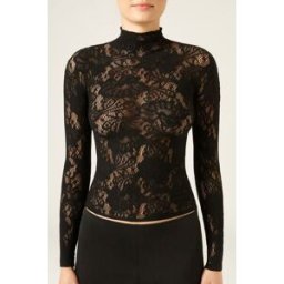 Calzedonia Top in Pizzo Fiori Donna Nero M/L