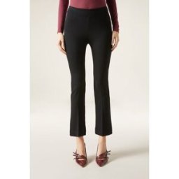 Calzedonia Pantaloni a Zampa Cropped Donna Nero M