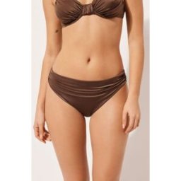 Calzedonia Slip Costume Shiny Satin Donna Marrone S