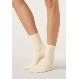 Calzedonia Calzini a Costine con Cashmere Donna Naturale 39-41