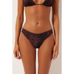 Calzedonia Brasiliana Costume Dark Animalier Donna Marrone XS