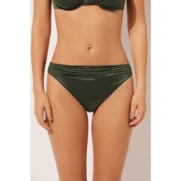 Calzedonia Slip Costume Shiny Satin Donna Verde M