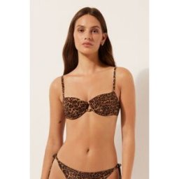 Calzedonia Balconcino Costume Wild Animalier Donna Marrone 2