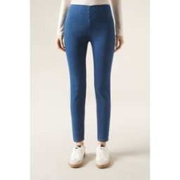 Calzedonia Leggings in Jeans Skinny a Vita Alta Donna Blu M