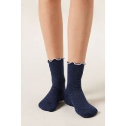 Calzedonia Calzini a Micro Pois Donna Nero TU