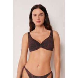 Calzedonia Balconcino Costume Dark Animalier Donna Marrone 6