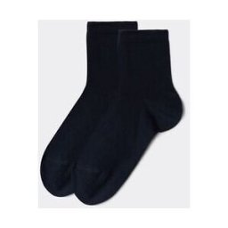 Calzedonia Calze Corte Bambino in Cotone Unisex Blu 34-36