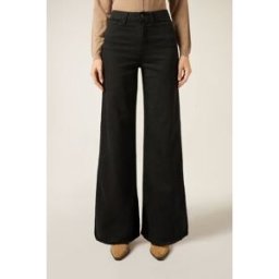Calzedonia Jeans Wide Leg Stretch Donna Nero L