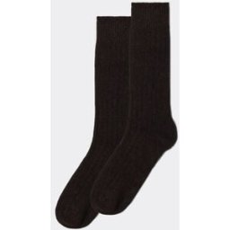 Calzedonia Calze Corte con Lana e con Cashmere Uomo Marrone 42-43
