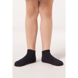 Calzedonia Pedulini da Bambino in Cotone Unisex Blu 8