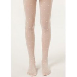 Calzedonia Collant Velati Fiocchi Bambina Bambina Bianco 2-4