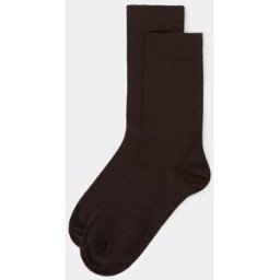 Calzedonia Calze Corte in Caldo Cotone Uomo Marrone 42-43