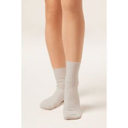 Calzedonia Calzini a Coste Donna Grigio 36-38