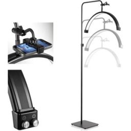 MELCAP Lampada ad arco professionale con piantana per estetica, make-up e trattamenti viso ARCO LIGHT SPECIALIST