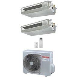 Toshiba Climatizzatore Canalizzabile Ribassata Dual Split 13000+16000 13+16 Btu Ras-2m18g3avg-E Inverter R32 A+++