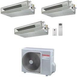 Toshiba Climatizzatore Canalizzabile Ribassata Trial Split 9000+9000+12000 9+9+12 Btu Ras-3m18g3avg-E Inverter R32 A+++