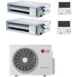 LG Climatizzatore Canalizzato Con Inverter Dual Split 9000+18000 Btu A+++ Mu3r21 R32
