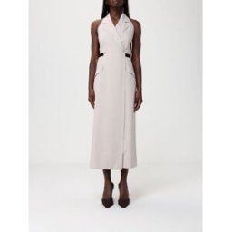 Max Mara Abito Cime midi in cotone e lana Beige Taglia 42