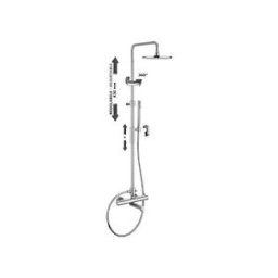 Rubinetteria Paffoni Birillo Colonna Doccia Regolabile Con Tubo Lungo Cromata Codice Prod: Zcol721liqcr