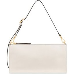 Shoulder Bag Solid In Vitello AVORIO, one_size, Pollini one_size