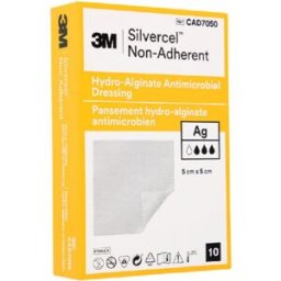 SOLVENTUM ITALY srl 3M Silvercel Medicazione Idroalginato con Argento 5x5 cm - 10 Pezzi