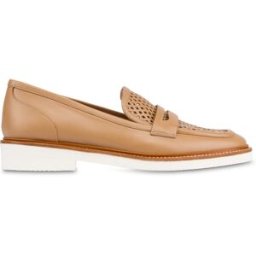 Loafer shoes Mannish in Vitello SAND, 39.5, Pollini 39.5