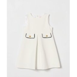 Elisabetta Franchi La Mia Bambina Abito in viscosa Bianco Taglia 2