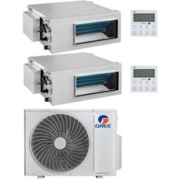 Gree Climatizzatore Canalizzabile Dual Split 12000+12000 A++ R32 Inverter Gwhd(18)Nk6oo Wifi