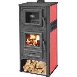 Blist STUFA LEGNA ROMA G 12,1 kW CON FORNO BORDEAUX