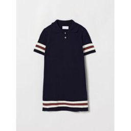 Gucci Abito a polo in cotone Inchiostro Taglia 10