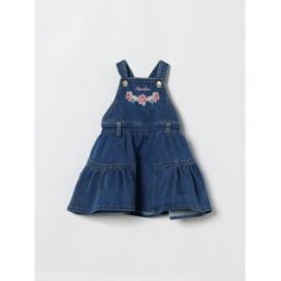 Monnalisa Abito in denim di cotone Denim Taglia 18M