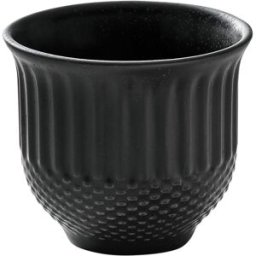 HEART&SOUL Tazzina caffè Pine Relief 0.08l ; 90 ml, 6x5.8 cm (ØxH); nero; 6 pz. / Pacco